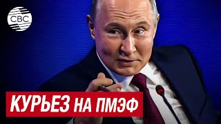 «Вы хрюкнули?» Путин осадил модератора ПМЭФ