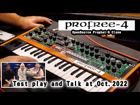 Profree-4 (open source Prophet-5 clone) Play & Talk - YouTube