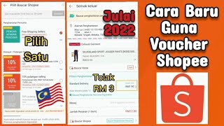 Cara Baru Guna Voucher Shopee - Can't Stack Baucar Free Shipping & Cashback Serentak Shopee Malaysia screenshot 2