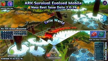 Best Save Data Ark Mobile 2024 🔥 Infinite Amber 🔥 Max LVL Dino 🔥 All Tek Item