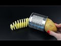 How To Make a Spiral Potato Cutter at Home || DIY Spiral Potato Slicer