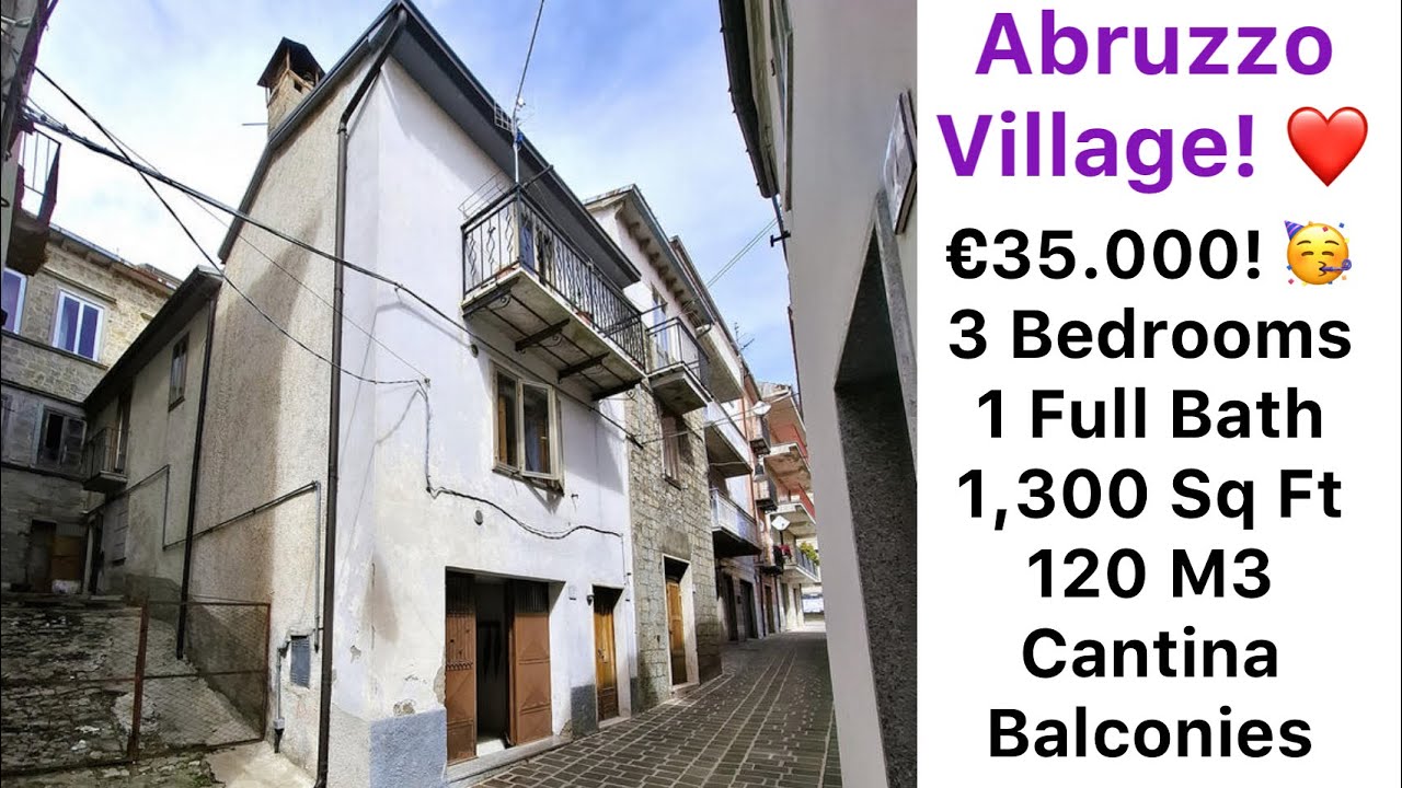 Incredible €35,000 3-Bedroom Home in Abruzzo, Italy! | Earthquake Safety Discussion!