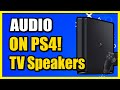 How to get game sound through tv with headset on ps4 console fast method