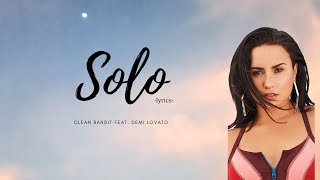 Solo - Clean Bandit feat. Demi Lovato (Lyrics) Male version