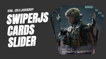 ASMR Programming - SwiperJS Cards Slider - No Taking