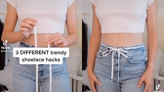 3 Different Trendy Shoelace Hacks
