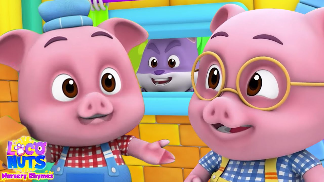 Three Little Pigs & The Big Bad Wolf + More Cartoon Stories for Babies ...