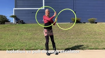 Isolation Vs Pull through escalators twin hoop tutorial with Jasmine Kienne aka hothoopdancemama