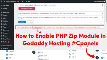 How to Enable PHP Zip Module in Godaddy Hosting #Cpanels