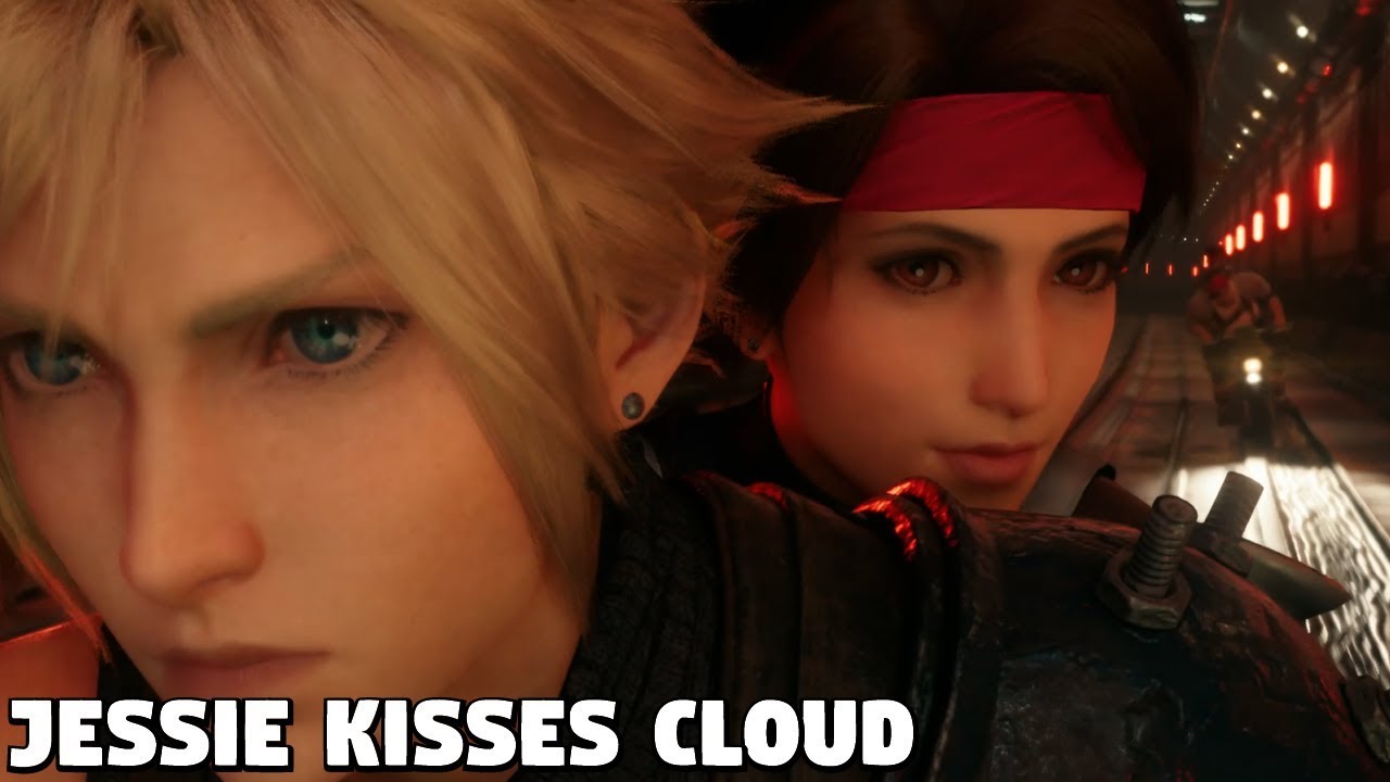Final Fantasy 7 Remake - Jessie Kisses Cloud