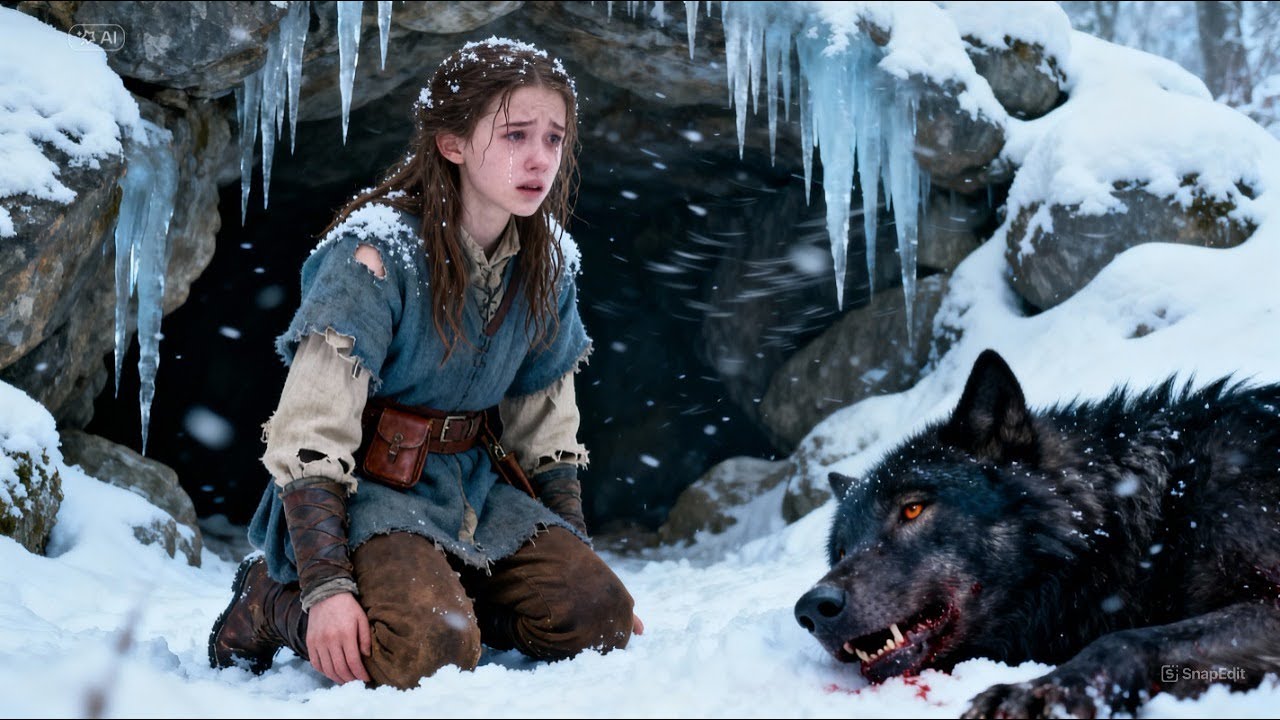 Она охраняла раненого волка до рассвета… появление Альфы изменило всё