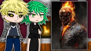 S-Cl Heroes React To Ghost Rider Johnny Blaze Gacha React