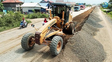 Best Liugong Grader Spreading Gravel Making Roads Activities Operator Skills Process Recovery Road