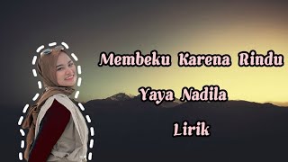 Yaya Nadila - Membeku Karena Rindu Lirik