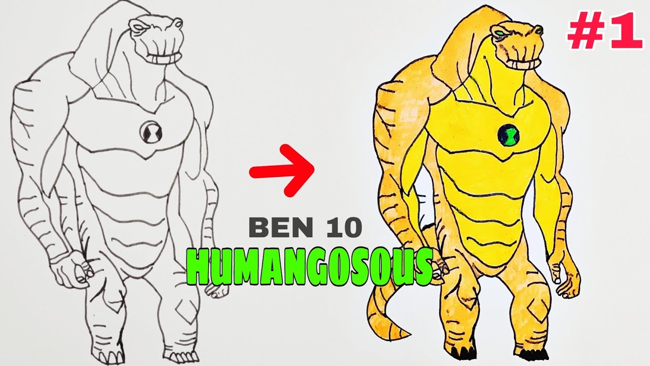 ben 10 humungousaur coloring pages - Clip Art Library