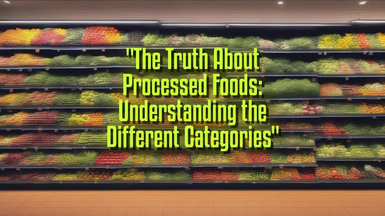 The Truth About Processed Foods: Understanding the Different Categories ...