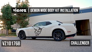 Vicrez Demon Widebody Kit vz101768 | Dodge Challenger 2008-2023 | Installation Video