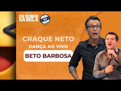 Neto dança Beto Barbosa ao vivo durante o programa | Baú do Neto