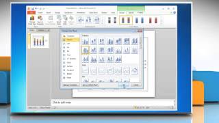 How to make a Column (Vertical Bar) Graph in Microsoft® PowerPoint 2010