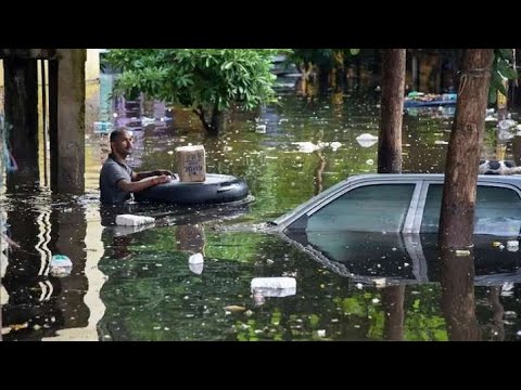 apocalypse in India!! mountain collapse and severe flood in Karnataka (25 july 2021) 