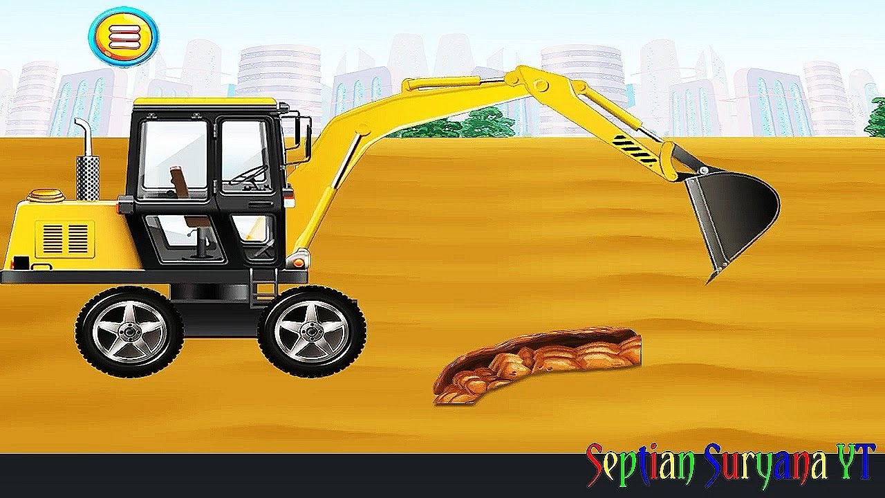 Excavator mainan beko keruk  tanah mobil truk  dump truck 