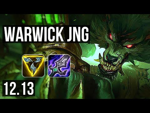 WARWICK vs SHYVANA (JNG) | 9/0/4, 71% winrate, Legendary, Rank 10 Warwick | NA Master | 12.13