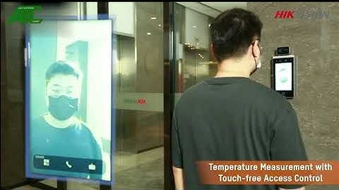 Temperature & Face Mask Detection Device Video