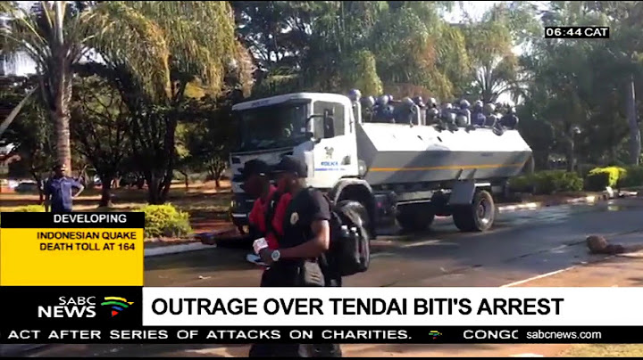 Outrage over Tendai Biti's arrest