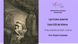 Lectura dantis del Instituto Italiano de Cultura: Infierno Canto ...