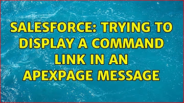 Salesforce: Trying to display a command link in an apexPage Message