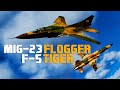 Mig-23 Flogger Vs F-5 Tiger Dogfight | Digital Combat Simulator | DCS |
