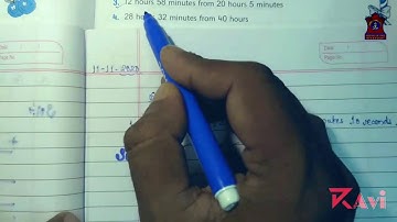 Mathematics grade 5 | Ch-11-Time-Ex-11.3 | Subtraction of Time Measures | APS BINNAGURI