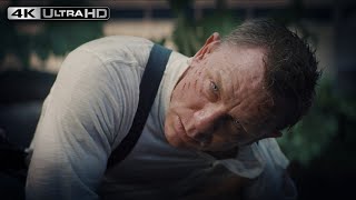 No Time To Die 4K HDR | Bond Gets Shot And Kills Safin