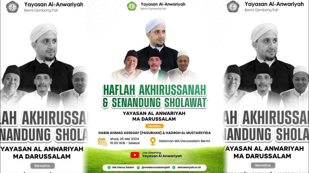 🔴 LIVE STREAMING MA DARUSSALAM BERSHOLAWAT BERSAMA HABIB AHMAD BIN ABU BAKAR ASSEGAF DARI PASURUAN