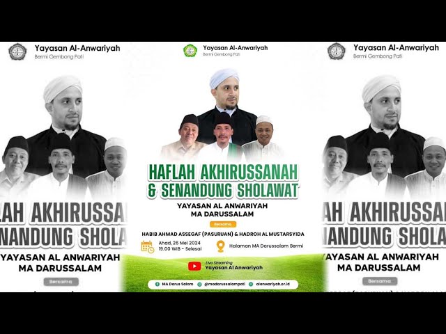 🔴 LIVE STREAMING MA DARUSSALAM BERSHOLAWAT BERSAMA HABIB AHMAD BIN ABU BAKAR ASSEGAF DARI PASURUAN class=