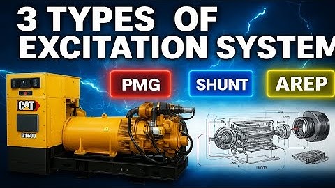 Generator Alternator Excitation System Explained: PMG, AREP & Shunt (3-Phase Excitation Types)