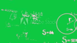 A blackboard with formulas and formulas on it colorful movement cartoon creative animated background