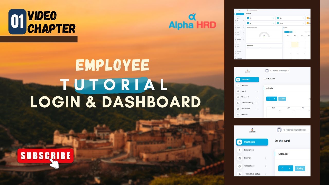 Alpha HRD | Employee | Tutorial Video -01 | Login & Dashboard | Chapter ...