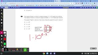 8th grade Math MCAS 2019 Released questions Exponential and Scientific Notation question commentary