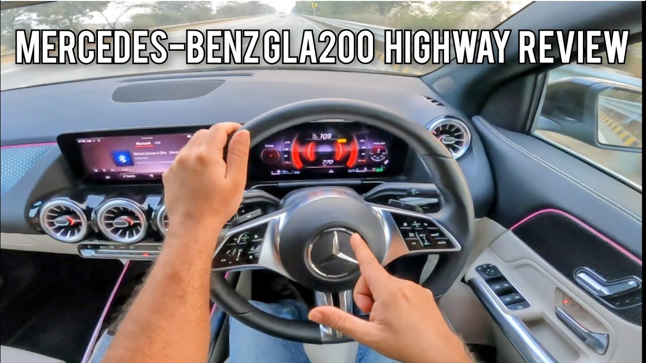 Mercedes-Benz GLA200 HIGHWAY REVIEW | NVH & RPM at Cruising Speeds 