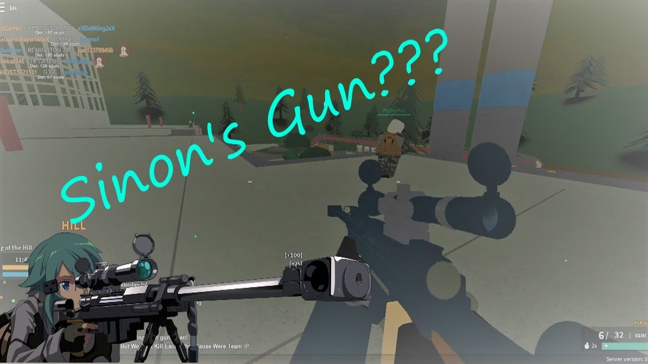 Roblox Phantom Forces Playing As Sinon Hecate Ii - roblox hecate ii