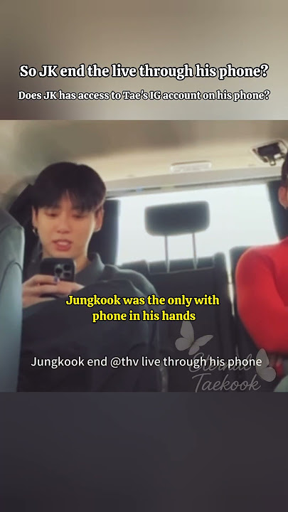 Did Jungkook End Taehyung’s Instagram Live? 👀😌 | #bts #taekook #shorts