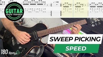 Sweep Picking Exercise – 2-String Speed Picking Workout