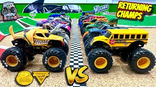 Toy Diecast Monster Truck Racing Tournament | Round #34 | Spin Master MONSTER JAM Series #30 🆚 #31