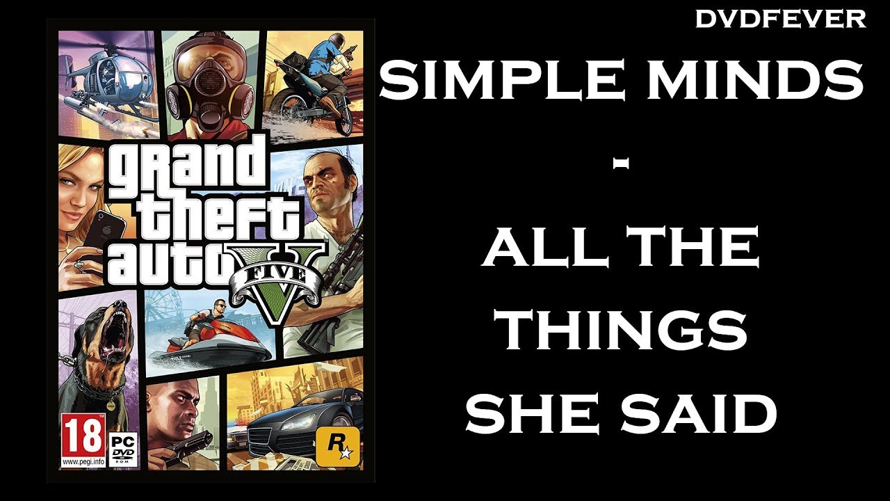GTA V - Simple Minds - All The Things She Said - Driving Classics (720p