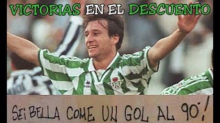 Victorias del Betis en el descuento