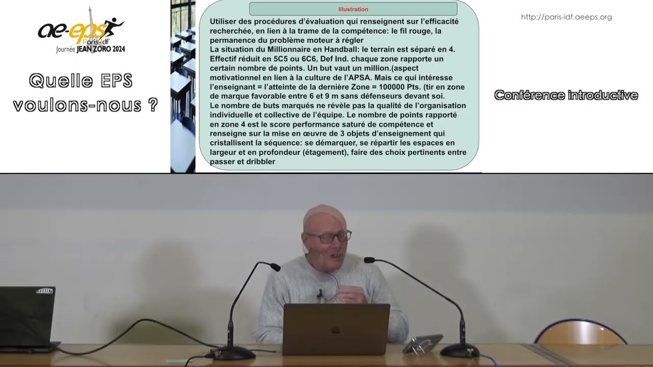 Loïc Le Meur : Introduction de la Journée Jean Zoro 2024 « Quelle EPS voulons-nous ? »