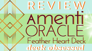 Review: Amenti Oracle of the Feather Heart Deck, Jennifer Sodini; Ancient Egyptian Themes, Art Deco