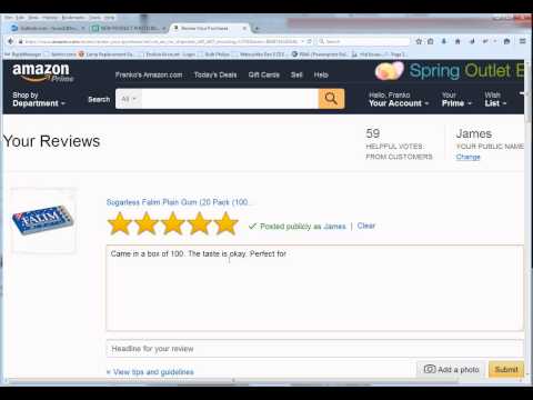 Comment laisser un commentaire produit sur Amazon.com