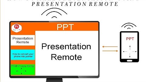 How to make presentation using presentation remote(PowerPoint pointer)on your phone